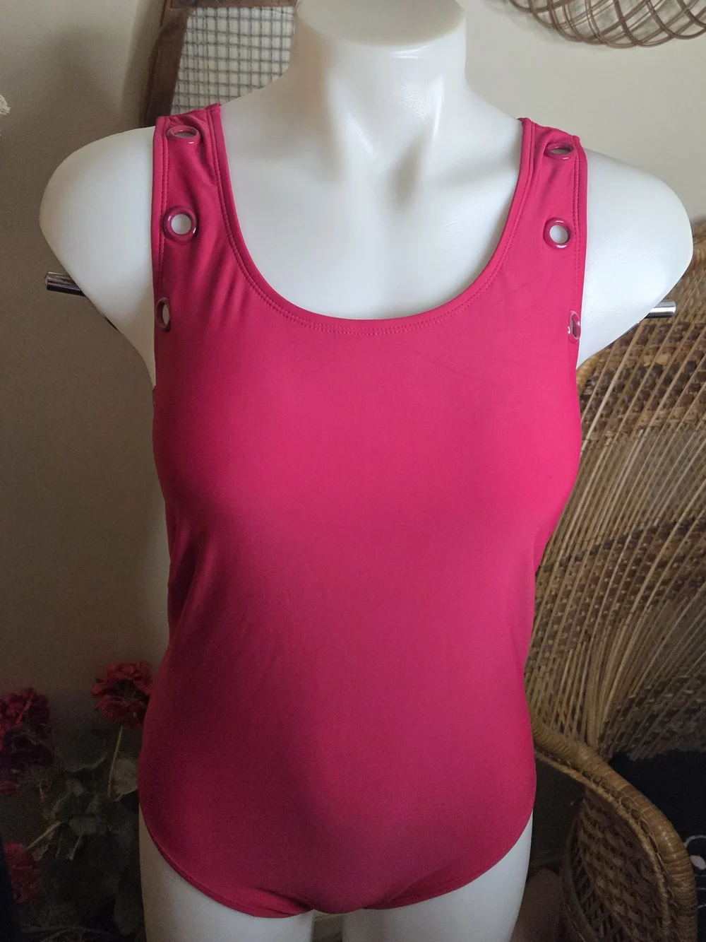 Juicy Couture Bright Pink Crossback One-Piece Swimsuit NWT
